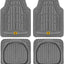 4 Tapetes Goma Resistentes Auto Camión SUV Negro