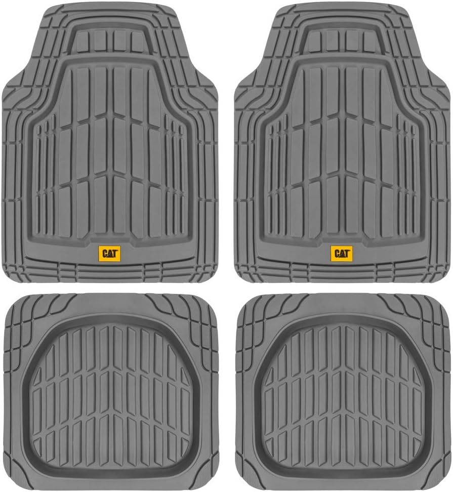 4 Tapetes Goma Resistentes Auto Camión SUV Negro