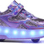 Zapatos para niños con ruedas LED recargables USB