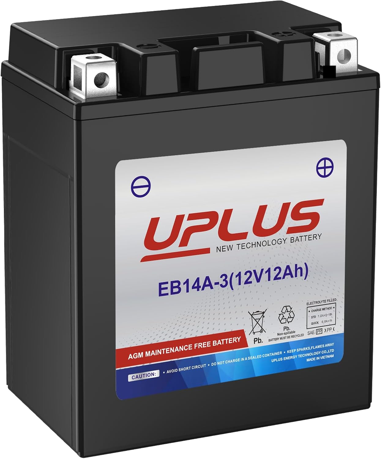 Batería SLA sin mantenimiento 12V 12Ah para motocicleta