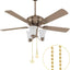 4 Cadenas Ventilador Techo 14pulg Con Conector Bolas