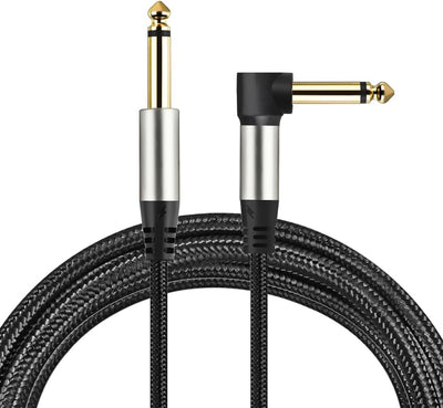 2 Cables Guitarra 1/4pulg Macho a Macho 6.6pies