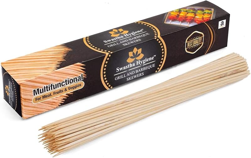 120 Palitos Bambú para Parrilla Kabab 16pulg