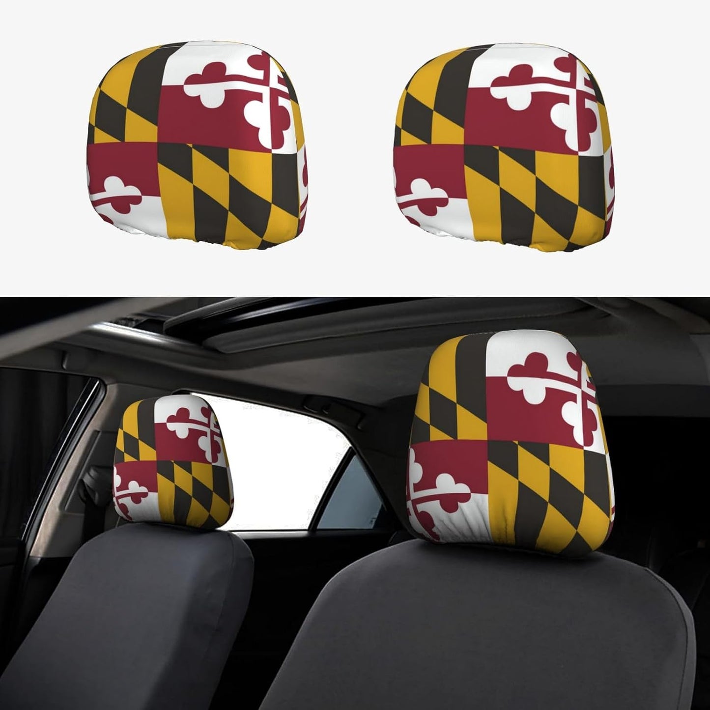 2 Fundas Reposacabezas Maryland Universal para Autos