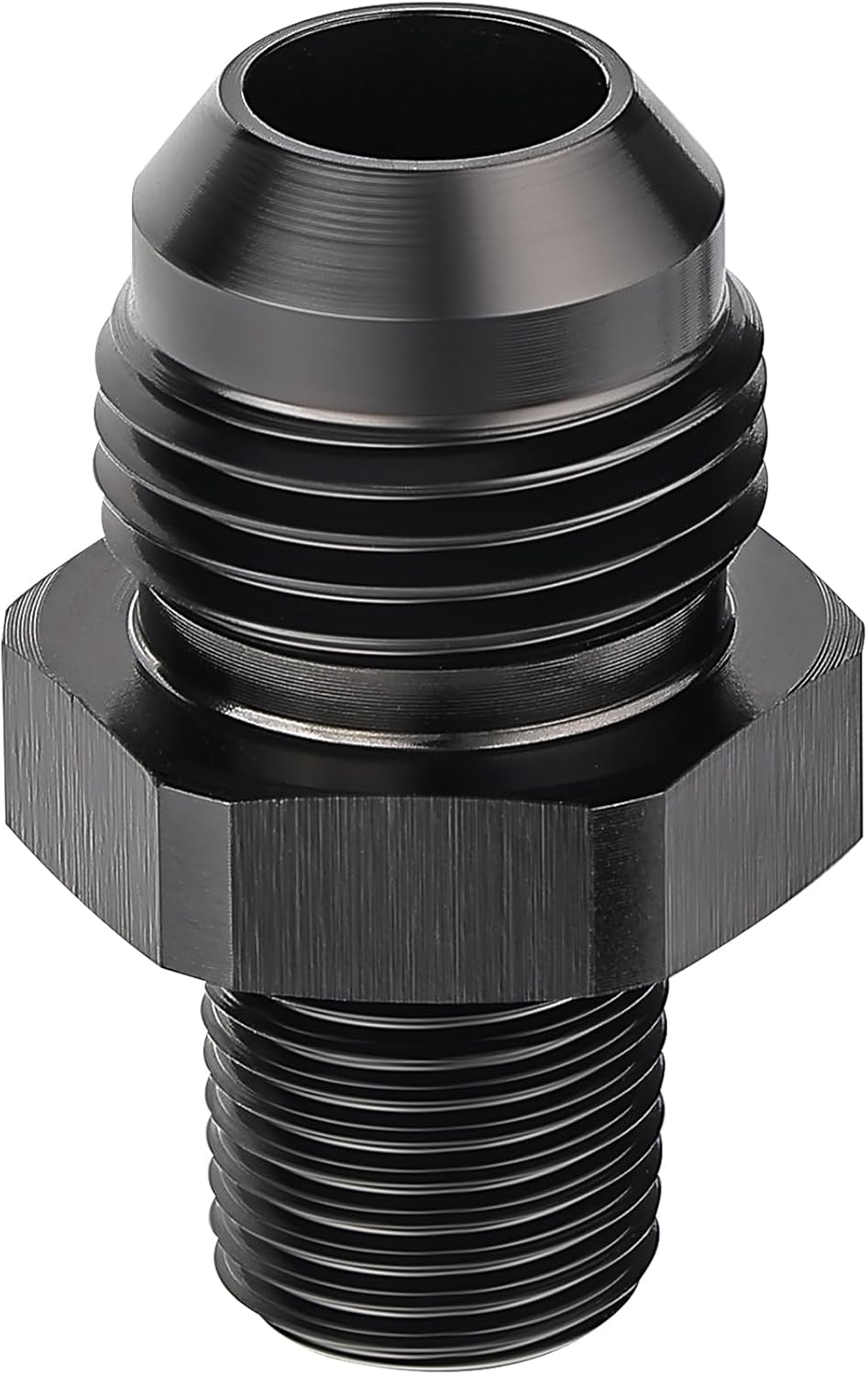 Adaptador aluminio 1/4 BSPT negro