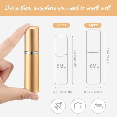 Atomizador mini para perfume rellenable viaje multi color