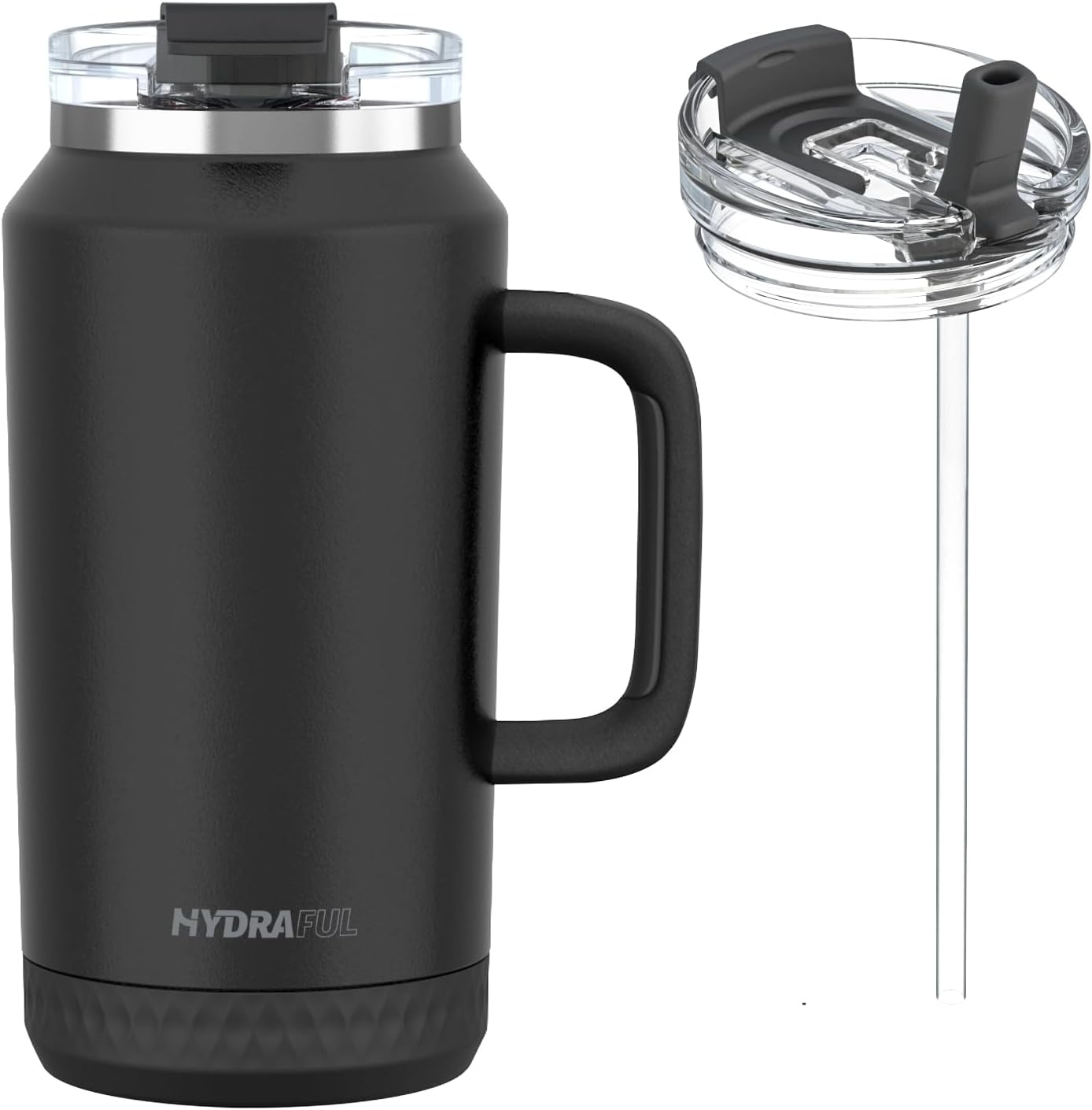 Vaso acero inox 64oz con asa pajilla aislado reutiliz.