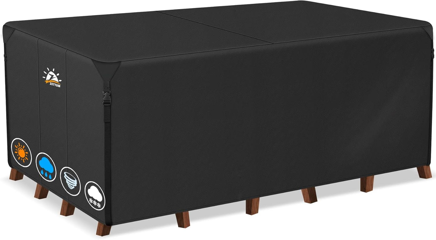 Funda mesa patio rectangular 74pulg impermeable 600D