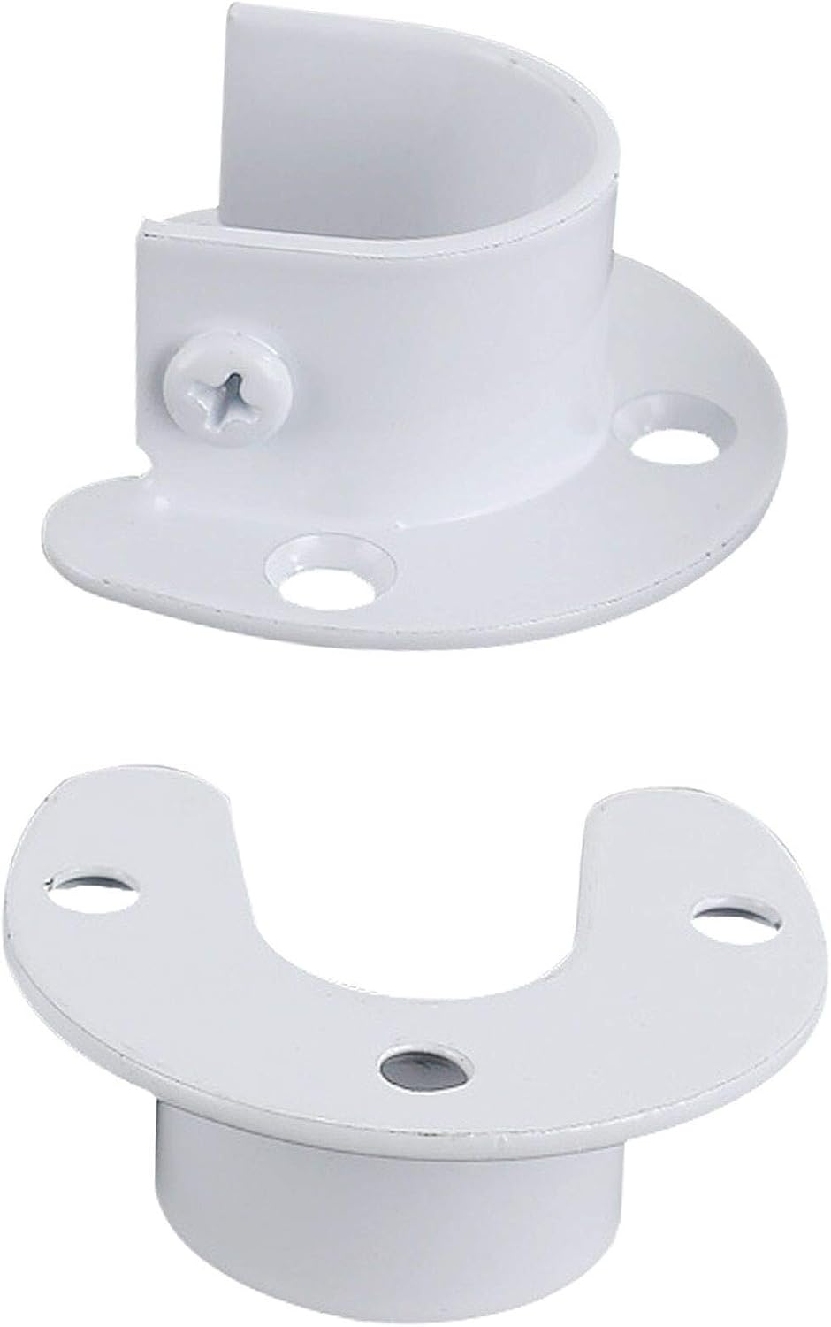 Soporte barra ducha U 4 Pzas acero inox 1-1/4"