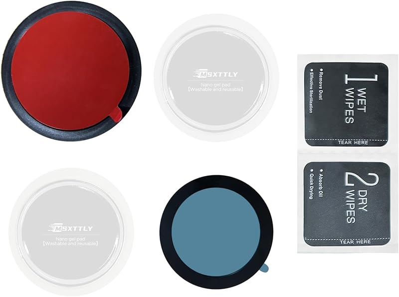 Kit soporte magnético para teléfono coche con anillo y almohadillas
