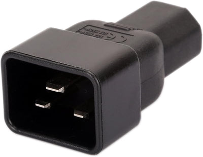 Adaptador IEC C13 a C20 15A a 10A negro