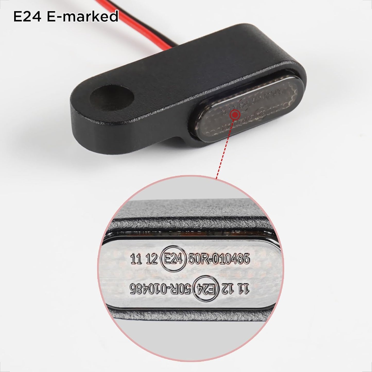 Indicadores LED impermeables 12V para motocicleta comp
