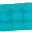 Cojín banco microgamuza 60x19pulg azul aguamarina