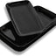 Set 3 platos rectangulares porcelana 16/14/12 pulg negra