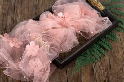Accesorios foto recién nacido manta envolvente rosado