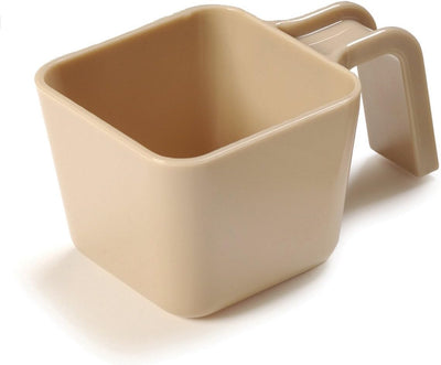 Taza poli 12oz mango U beige caja 6