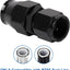 Extremo manguera PTFE 0 grados recto negro 2 unids