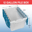 Caja plástico 12gal 21.5x15x12.5pulg semitransparente