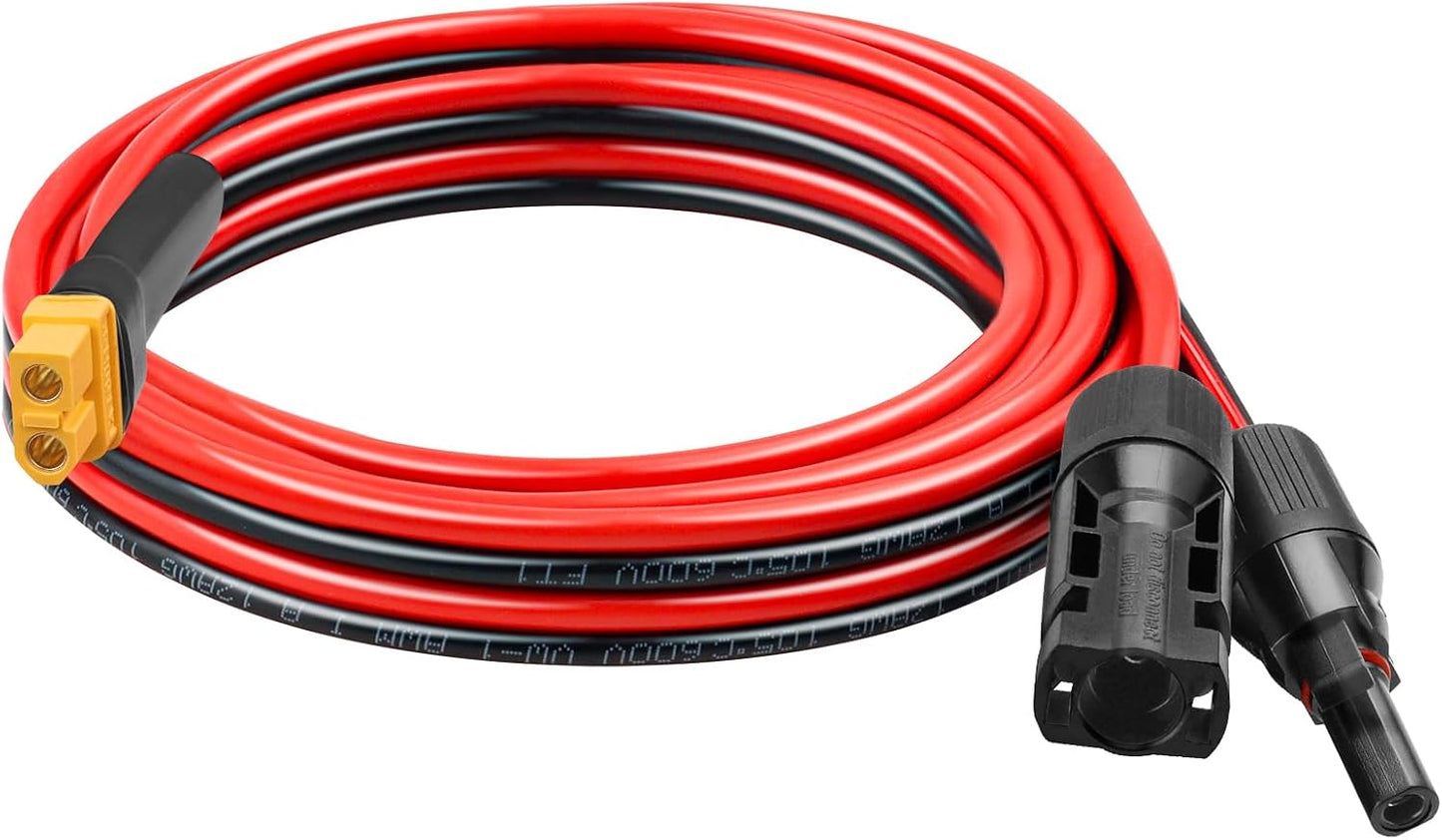 Cable solar XT60 12 AWG 5ft cobre estañado alta resistencia