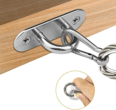 Ganchos en U acero inox 1.8pulg pack 8