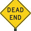 Cartel Dead End aluminio reflectante 24x24"
