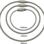 Llavero acero inox 8pcs con bloqueo deporte al aire libre
