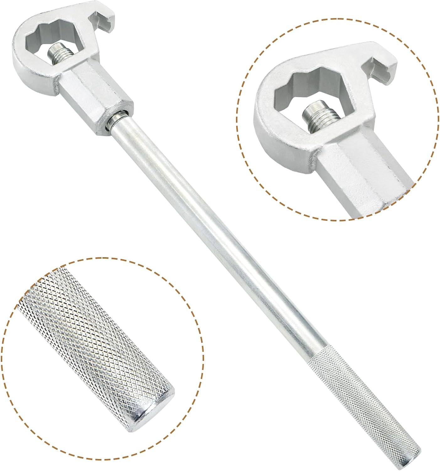 Llave hidrante ajustable para pernos 1-1/2 a 6pulg tuberías