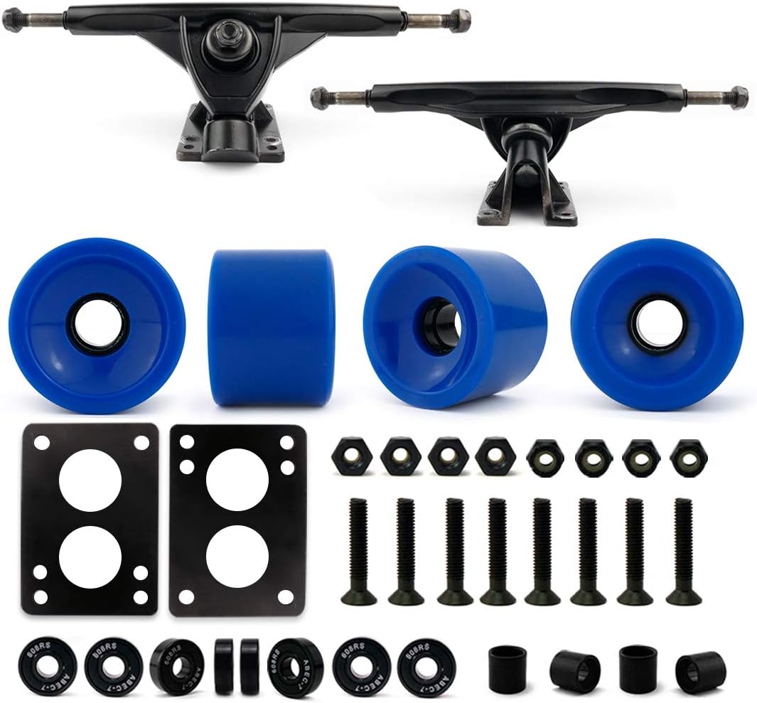 Monopatín Longboard Truck 2.756" 7" Rueda Negro