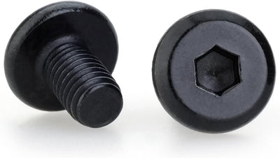 Tornillos hex M2.0 acero inox 304 roscados acabado negro