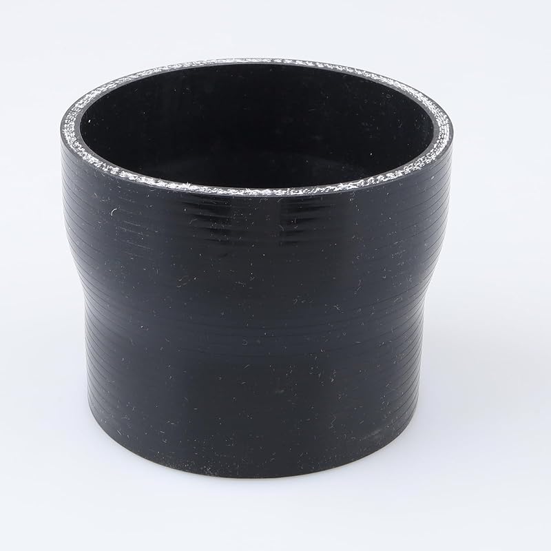 Reductor recto silicona automotriz 3.15-3.5 pulg 80psi negro