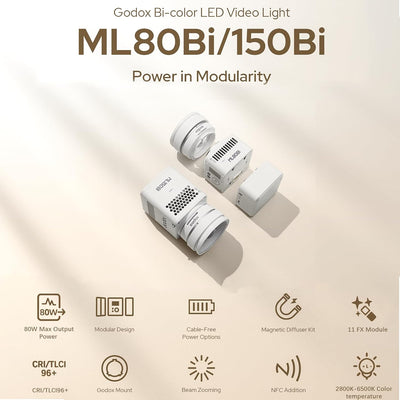 Luz LED bicolor 2800K-6500K USB-C estudio