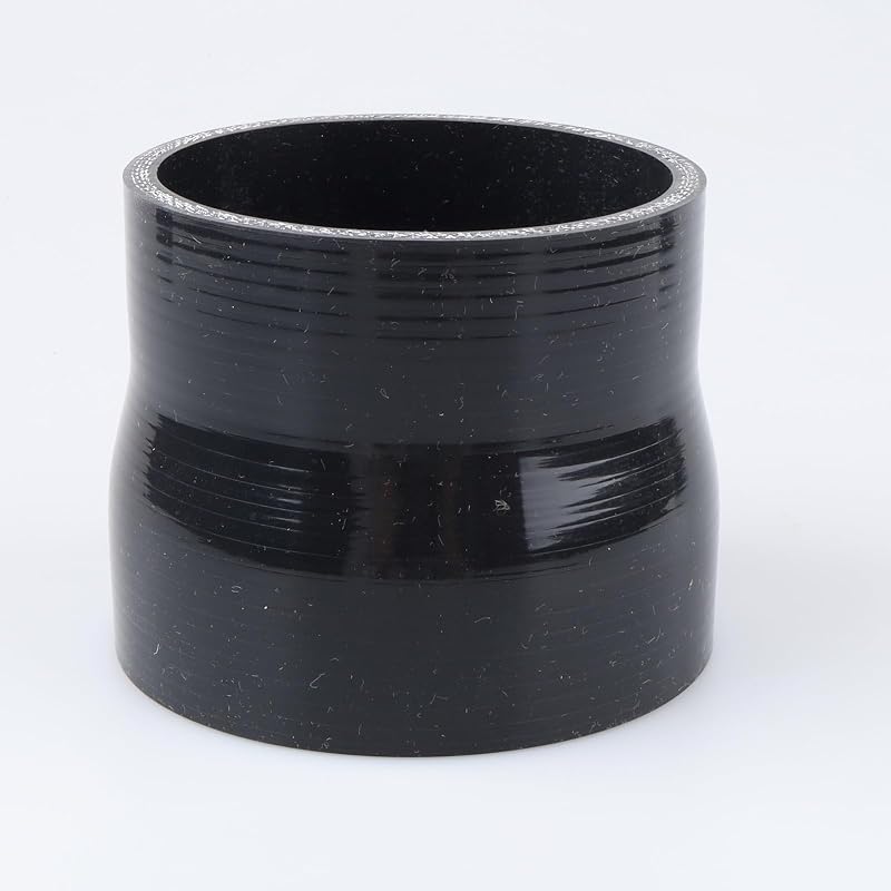 Reductor recto silicona automotriz 3.15-3.5 pulg 80psi negro