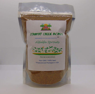 Semilla alfalfa sin OMG alta germinación 16oz