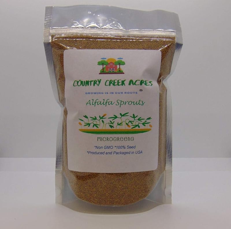 Semilla alfalfa sin OMG alta germinación 16oz