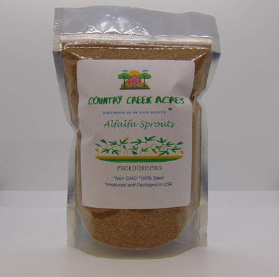 Semilla alfalfa sin OMG alta germinación 16oz