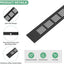 2 Rejillas Ventilación Aluminio 16x2pulg para Gabinete