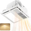 Ventilador baño con calentador 110 CFM luz LED 2700K blanco