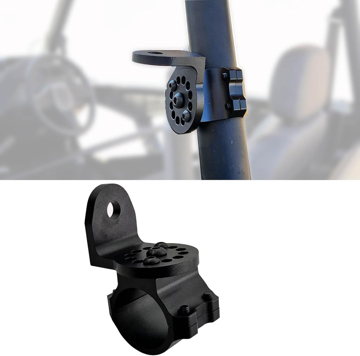 Soporte luz LED látigo 1 3/4-1 7/8" comp Polaris RZR Turbo