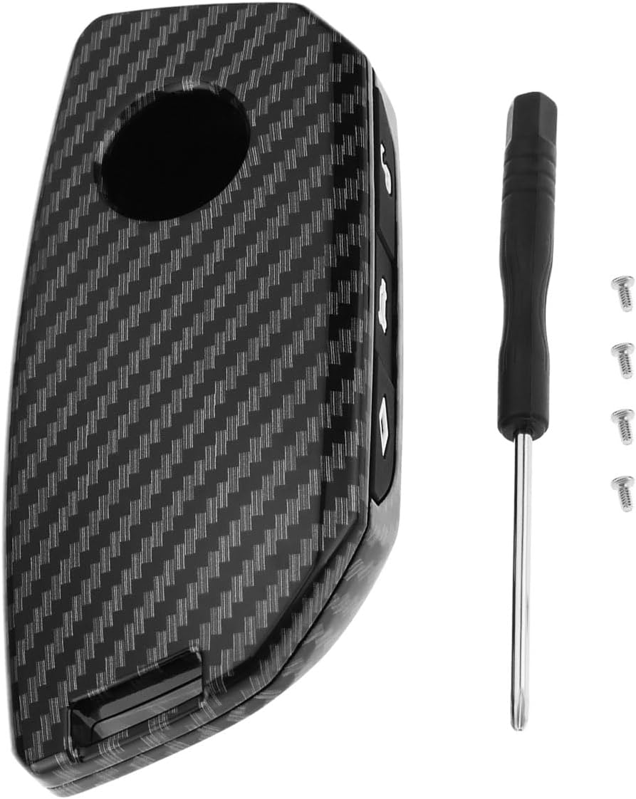 Funda llavero auto comp BMW IX I5 I7 2023-24 fibra carbono