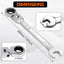 Llave trinquete 9/16pulg 72 dientes acero cromo vanadio