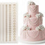 Molde de fondant decorativo para pasteles y cupcakes de silicona