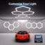 Luces LED hexagonales garaje 105W 12600LM 6500K