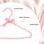 Percha metal perlas rosa 6 Pzas para niños y mascotas