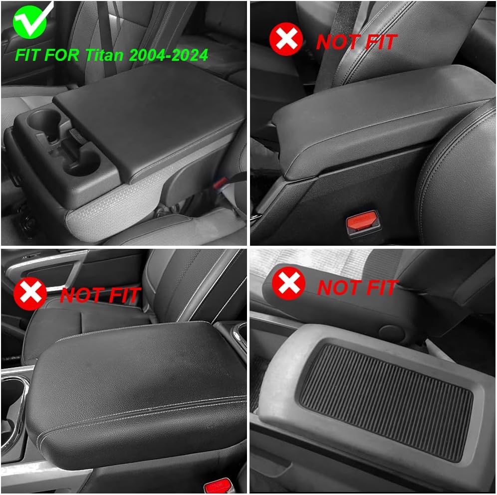Cubierta reposabrazos cuero antiarañazos Nissan Titan 04-24