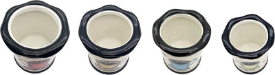 Set 4 tarros almacenamiento cocina herméticos