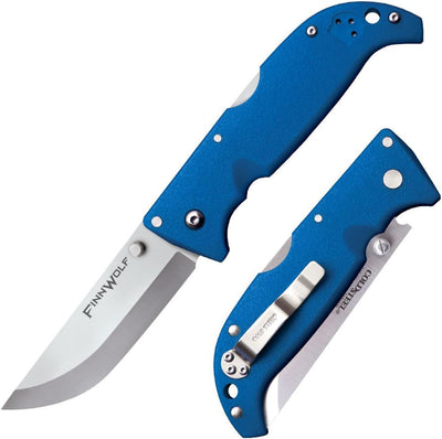 Cuchillo plegable caza Finn Wolf hoja 3.5pulg Griv-Ex azul
