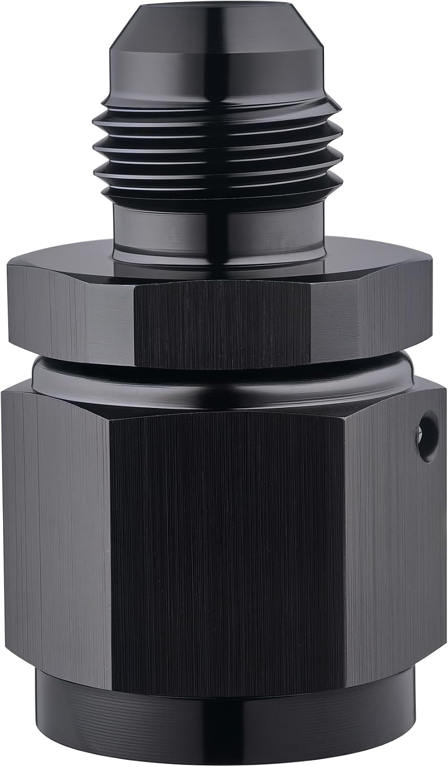 Adaptador hembra macho aluminio negro 1pc