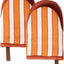 Guantes horno 100% algodón cortos naranja otoño con lazo