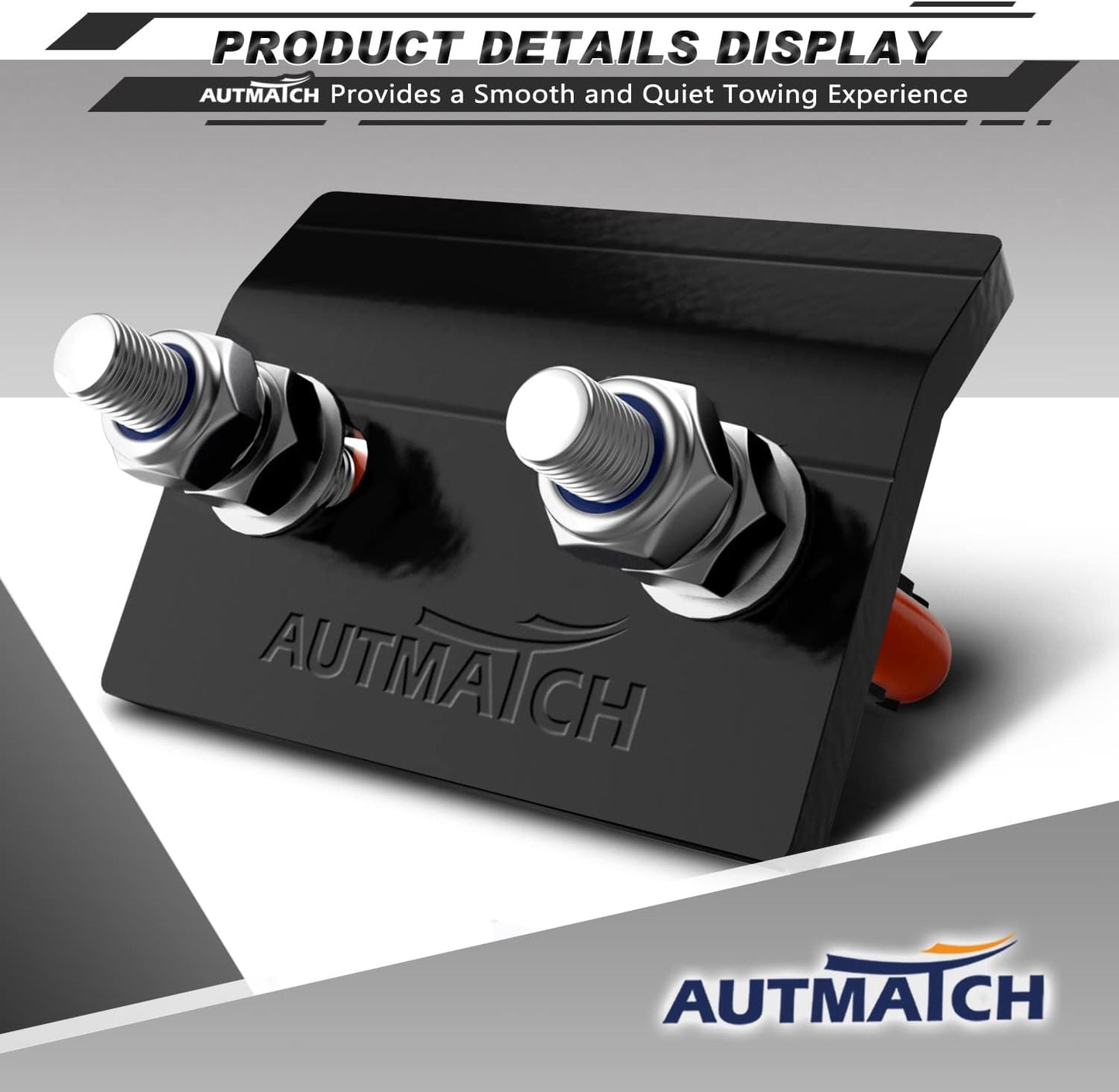 Tensor enganche anti-traqueteo para remolque 2.5pulg goma doble