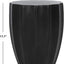 Taburete exterior hormigón negro 15.3x15.3x17.7pulg